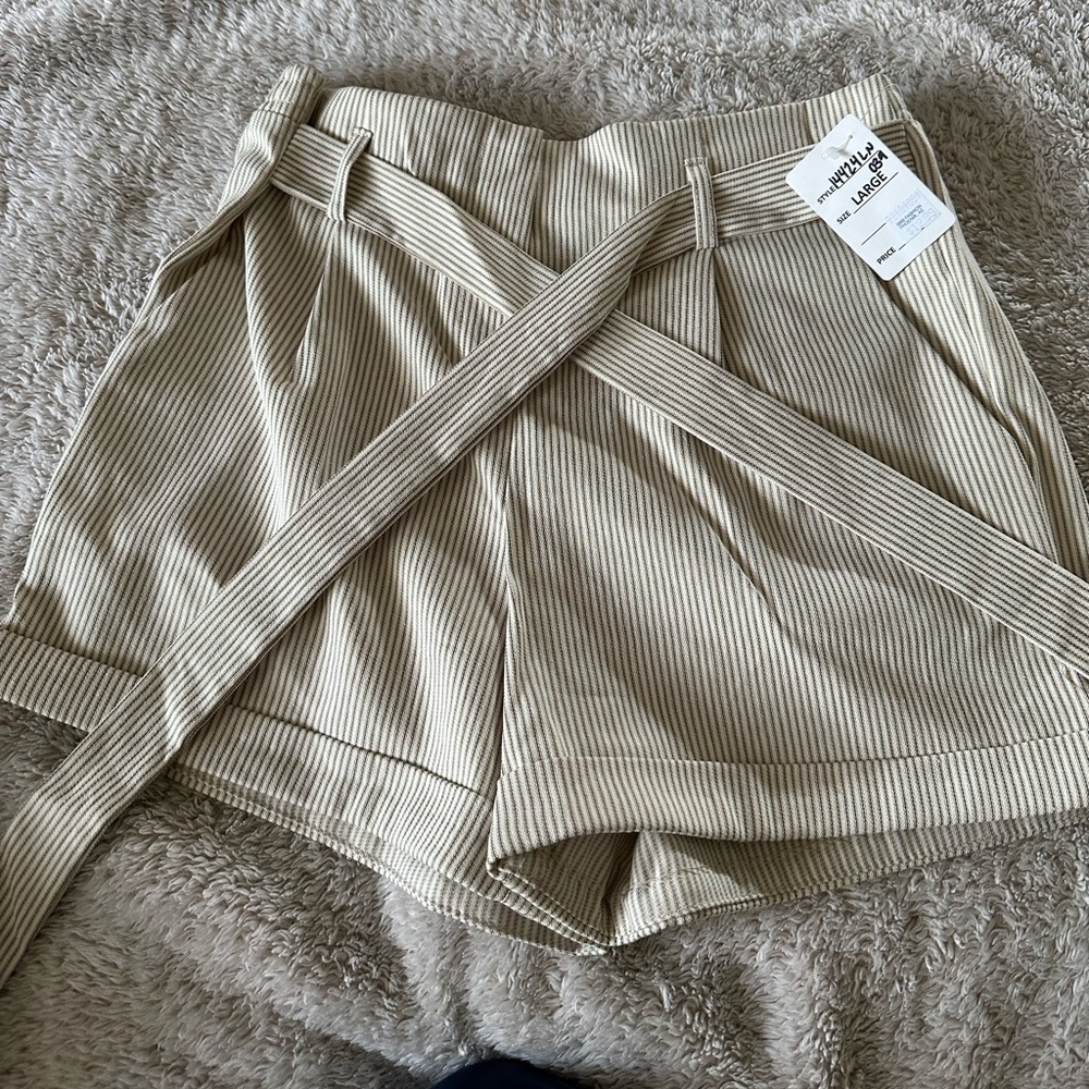 NWT stripped shorts